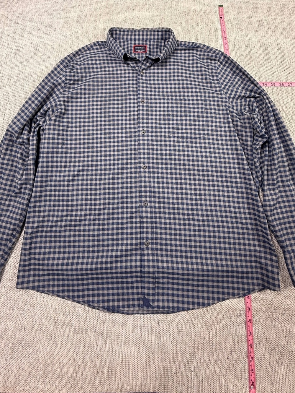 UNTUCKit Bergstorm Button-Up Shirt Men's XXL Blue Casual